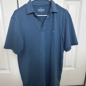 Vineyard Vines Men's Navy and White Polo